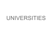 UNIVERSITIES