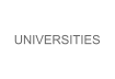 UNIVERSITIES